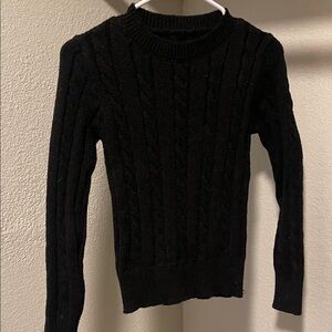 SHEIN Black Cable Knit Sweater